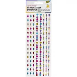 ΠΕΡΛΕΣ ΚΑΙ ΣΤΡΑΣΑΚΙΑ SWEET CANDY ΑΥΤΟΚΟΛΛΗΤΑ 80ΤΕΜ FOLIA