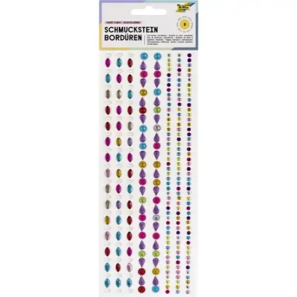 ΠΕΡΛΕΣ ΚΑΙ ΣΤΡΑΣΑΚΙΑ SWEET CANDY ΑΥΤΟΚΟΛΛΗΤΑ 80ΤΕΜ FOLIA