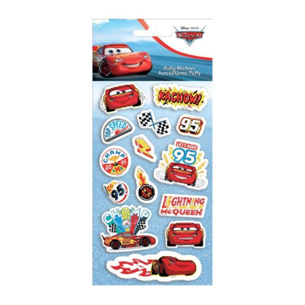 ΑΥΤΟΚΟΛΛΗΤΑ PUFFY "CARS" 10x22cm