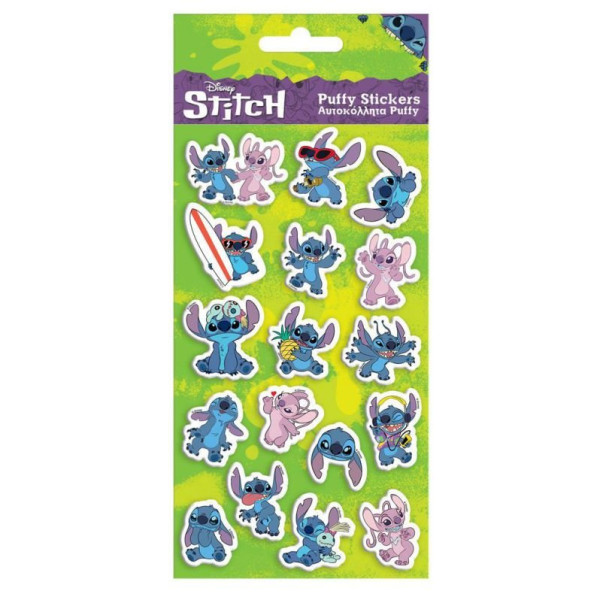 ΑΥΤΟΚΟΛΛΗΤΑ PUFFY LILO & STITCH 10x22cm