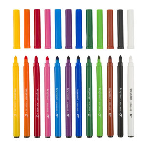 ΣΕΤ ΜΑΡΚΑΔΟΡΟΙ BRUYNZEEL SUPER POINT FELT TIP 12ΤΕΜ