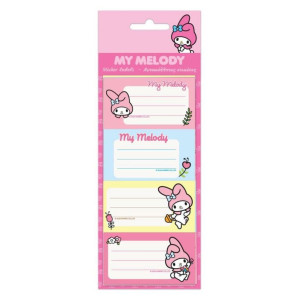 ΕΤΙΚΕΤΕΣ ΑΥΤΟΚΟΛΛΗΤΕΣ "MY MELODY" 20 ΤΕΜΑΧΙΑ ΣΕ 5 ΦΥΛΛΑ