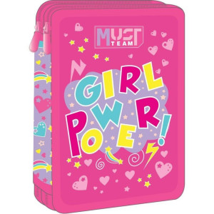 ΣΧΟΛΙΚΗ ΚΑΣΕΤΙΝΑ ΔΙΠΛΗ ΓΕΜΑΤΗ "GIRL POWER" MUST TEAM