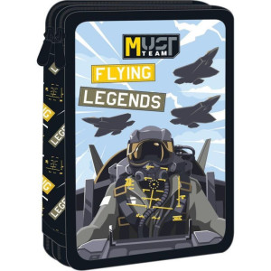 ΣΧΟΛΙΚΗ ΚΑΣΕΤΙΝΑ ΔΙΠΛΗ ΓΕΜΑΤΗ "FLYING LEGENDS" MUST TEAM
