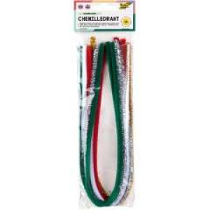 ΣΥΡΜΑ ΠΙΠΑΣ 8mm-50cm X-MAS ΔΙΑΦΟΡΑ ΧΡΩΜΑΤΑ 10ΤΕΜ FOLIA