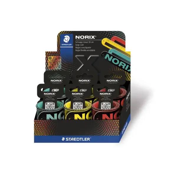 ΧΑΡΑΚΑΣ- ΒΡΑΧΙΟΛΙ NORIX 30cm STAEDTLER ΧΡΩΜΑΤΑ (ΚΟΚΚΙΝΟ-ΚΙΤΡΙΝΟ-ΠΡΑΣΙΝΟ)