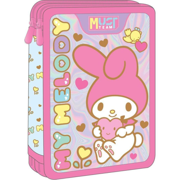 Σχολική Κασετίνα Διπλή Γεμάτη My Melody Must Team