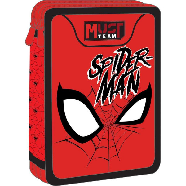 Σχολική Κασετίνα Διπλή Γεμάτη Spider - Man Red Must Team