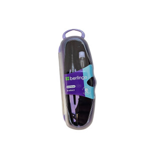 ΔΙΑΒΗΤΗΣ ΜΕΤΑΛΛΙΚΟΣ ΣΕ ΘΗΚΗ "INSTICT" Purple 13,5cm BERLINGO