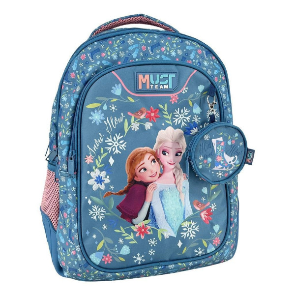 ΤΣΑΝΤΑ ΠΛΑΤΗΣ ΔΗΜΟΤΙΚΟΥ "DISNEY FROZEN BLUE" 3 ΘΗΚΕΣ MUST TEAM