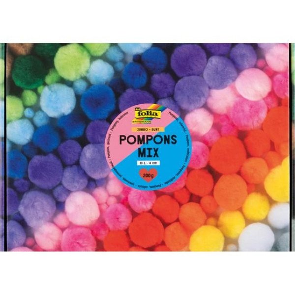 ΠΟΜΠΟΜ MIX JUMBO ΠΟΛΥΧΡΩΜΑ 200g