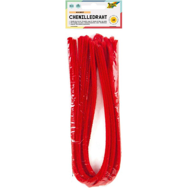 ΣΥΡΜΑ ΠΙΠΑΣ 8ΜΜ-50CM  HOT RED 10ΤΕΜ FOLIA