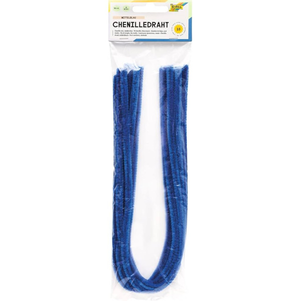 ΣΥΡΜΑ ΠΙΠΑΣ 8ΜΜ-50CM MIDDLE BLUE 10ΤΕΜ FOLIA