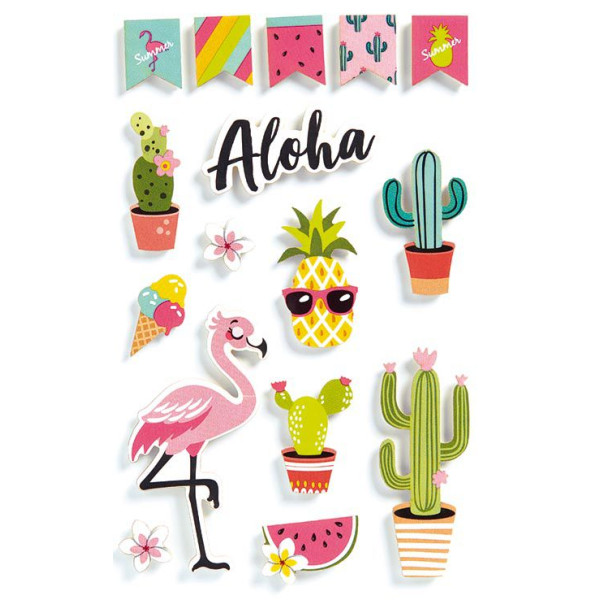 ΑΥΤΟΚΟΛΛΗΤΑ 3D - ALOHA 1φ