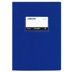 ΤΕΤΡΑΔΙΟ PP ΜΕ ΘΗΚΗ ΕΤΙΚΕΤΑ ΜΠΛΕ 17x25 50 ΦΥΛΛΑ