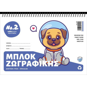ΜΠΛΟΚ ΖΩΓΡΑΦΙΚΗΣ Νο 2 17Χ25 50Φ