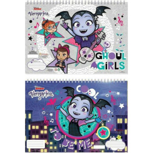 ΜΠΛΟΚ ΖΩΓΡΑΦΙΚΗΣ "VAMPIRINA" 23x33cm 40 ΦΥΛΛΑ ΑΥΤΟΚΟΛΛΗΤΑ-ΣΤΕΝΣΙΛ- 2ΣΕΛ ΧΡΩΜ/ΣΜΟΥ ΣΕ 2 ΣΧΕΔΙΑ