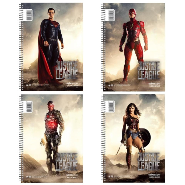 ΤΕΤΡΑΔΙΟ ΣΠΙΡΑΛ "JUSTICE LEAGUE" 21x29/120ΣΕΛ-2 ΘΕΜΑΤΑ