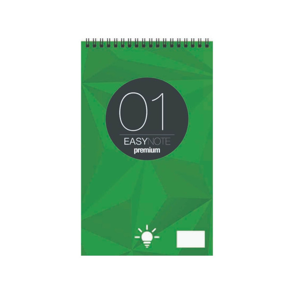 ΜΠΛΟΚ ΣΠΙΡΑΛ EASY NOTE ΛΕΥΚΟ Νo.1 8x13 50 ΦΥΛΛΑ 60GSM