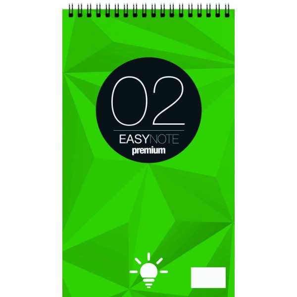 ΜΠΛΟΚ ΣΠΙΡΑΛ EASY NOTE ΛΕΥΚΟ Νo.2 9x15 50 ΦΥΛΛΑ 60GSM