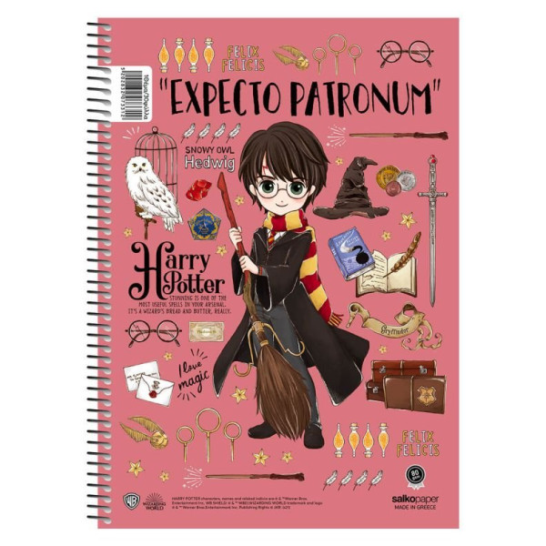 ΤΕΤΡΑΔΙΟ ΣΠΙΡΑΛ "HARRY POTTER-MAGICAL" 21x29/180ΣΕΛ-3 ΘΕΜΑΤΑ