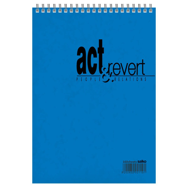 ΜΠΛΟΚ ΣΗΜΕΙΩΜΑΤΑΡΙΟ ΣΠΙΡΑΛ ACT & REVELT 10x14 160Φ