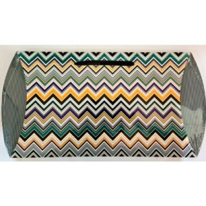 ΣΑΚΟΥΛΑ ΔΩΡΟΥ 44Χ26Χ6,5CM PILLOW BOX ELEGANT CHEVRON LARGE