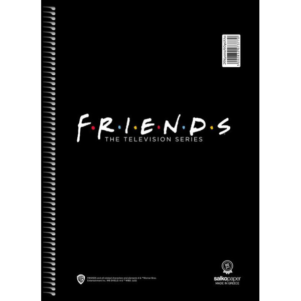 ΤΕΤΡΑΔΙΟ ΣΠΙΡΑΛ FRIENDS V.1 21X29/60ΣΕΛ 1Θ