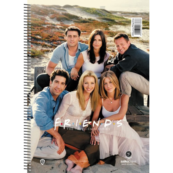 ΤΕΤΡΑΔΙΟ ΣΠΙΡΑΛ "FRIENDS V.2" 17x25/120ΣΕΛ-2 ΘΕΜΑΤΑ