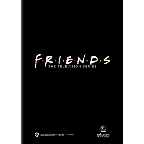 ΤΕΤΡΑΔΙΟ "FRIENDS" ΡΙΓΕ 17x25 40 ΦΥΛΛΑ
