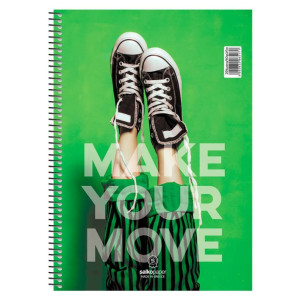 ΤΕΤΡΑΔΙΟ ΣΠΙΡΑΛ "MAKE YOUR MOVE" 21x29/120ΣΕΛ-2 ΘΕΜΑΤΑ ΤΕΤΡΑΔΙΟ ΣΠΙΡΑΛ "MAKE YOUR MOVE" 21x29/120ΣΕΛ-2 ΘΕΜΑΤΑ