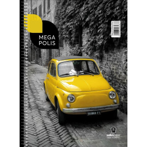 ΤΕΤΡΑΔΙΟ ΣΠΙΡΑΛ "MEGAPOLIS" 17x25/180ΣΕΛ-3 ΘΕΜΑΤΑ