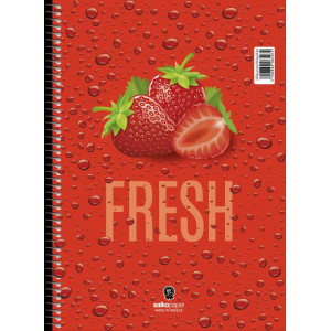 ΤΕΤΡΑΔΙΟ ΣΠΙΡΑΛ "FRESH" 17x25/240ΣΕΛ-4 ΘΕΜΑΤΑ