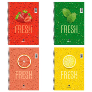 ΤΕΤΡΑΔΙΟ ΣΠΙΡΑΛ "FRESH" 17x25/240ΣΕΛ-4 ΘΕΜΑΤΑ ΤΕΤΡΑΔΙΟ ΣΠΙΡΑΛ "FRESH" 17x25/240ΣΕΛ-4 ΘΕΜΑΤΑ