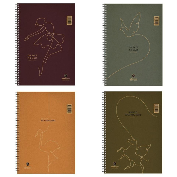 ΤΕΤΡΑΔΙΟ ΣΠΙΡΑΛ "NOTEBOOK QUOTE OF THE DAY" 21x29/60ΣΕΛ-1 ΘΕΜΑ