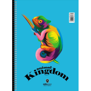 ΤΕΤΡΑΔΙΟ ΣΠΙΡΑΛ "ANIMAL KINGDOM" 21x29/240ΣΕΛ-4 ΘΕΜΑΤΑ
