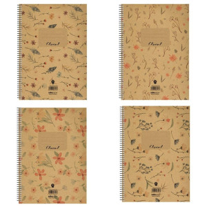 ΤΕΤΡΑΔΙΟ ΣΠΙΡΑΛ "FLORAL" 17x25/240ΣΕΛ-4 ΘΕΜΑΤΑ ΤΕΤΡΑΔΙΟ ΣΠΙΡΑΛ "FLORAL" 17x25/240ΣΕΛ-4 ΘΕΜΑΤΑ