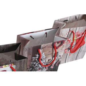 ΣΑΚΟΥΛΑ ΔΩΡΟΥ ΧΡΙΣΤΟΥΓΕΝΝΙΑΤΙΚΗ 26X13X32 160GR,3ΣΧΕΔΙΑ