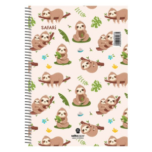 ΤΕΤΡΑΔΙΟ ΣΠΙΡΑΛ "SAFARI" 21x29/120ΣΕΛ- 2 ΘΕΜΑΤΑ