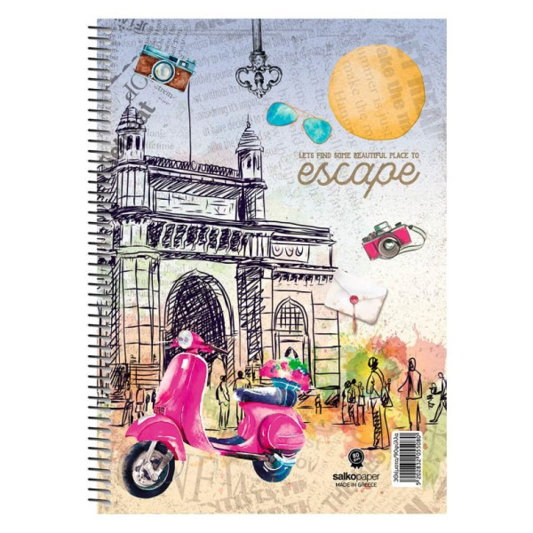 ΤΕΤΡΑΔΙΟ ΣΠΙΡΑΛ ESCAPE 21x29/60ΣΕΛ-1 ΘΕΜΑ