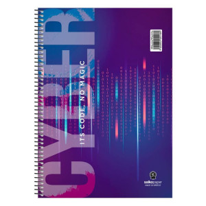 ΤΕΤΡΑΔΙΟ ΣΠΙΡΑΛ CYBER 17X25/120ΣΕΛ-2 ΘΕΜΑΤΑ