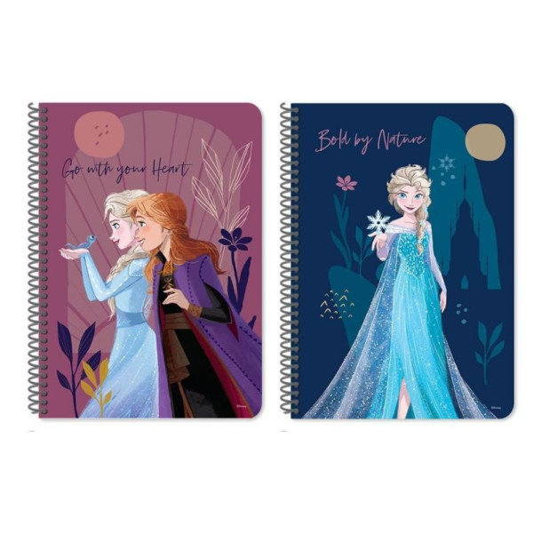 ΤΕΤΡΑΔΙO ΣΠΙΡΑΛ "FROZEN" 17x25/60 ΦΥΛΛΑ 2 ΘΕΜΑΤΩΝ ΣΕ 2 ΣΧΕΔΙΑ