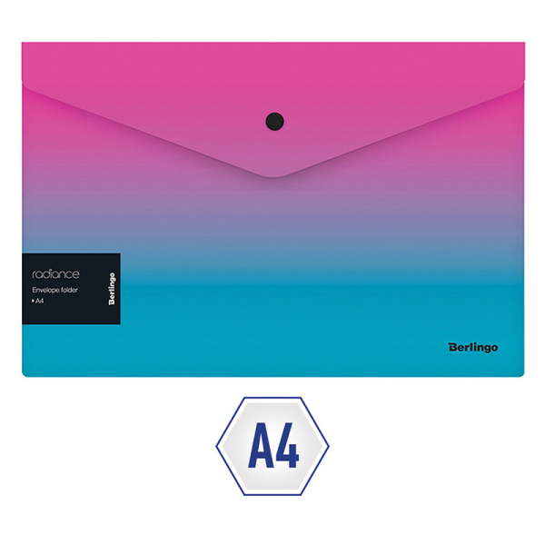 ΦΑΚΕΛΟΣ ΜΕ ΚΟΥΜΠΙ Α4 "RADIANCE" PINK-BLUE