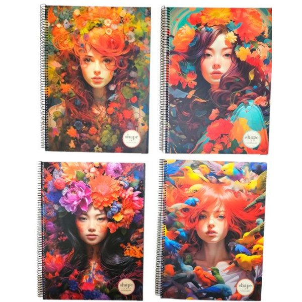 ΤΕΤΡΑΔΙΟ ΣΠΙΡΑΛ CRAZY 21x29 A4/90Φ 3 ΘΕΜΑΤΑ 70g