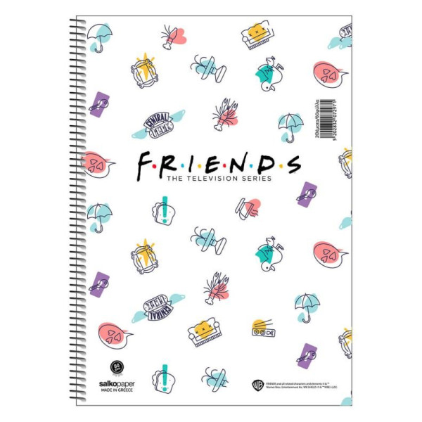 ΤΕΤΡΑΔΙΟ ΣΠΙΡΑΛ "FRIENDS CENTRAL PERK" 21x29/120ΣΕΛ-2 ΘΕΜΑΤΑ