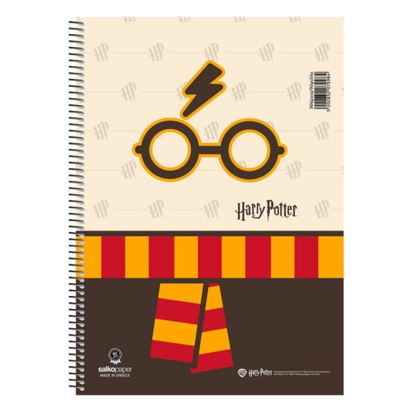 ΤΕΤΡΑΔΙΟ ΣΠΙΡΑΛ "HARRY POTTER-CHARMS" 21x29/240ΣΕΛ-4 ΘΕΜΑΤΑ