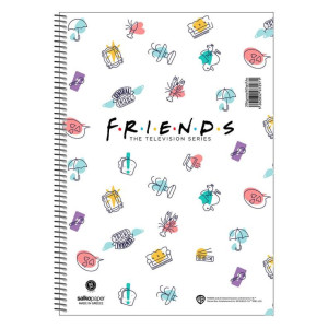 ΤΕΤΡΑΔΙΟ ΣΠΙΡΑΛ "FRIENDS CENTRAL PERK" 17x25/180ΣΕΛ-3 ΘΕΜΑΤΑ