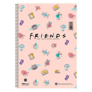 ΤΕΤΡΑΔΙΟ ΣΠΙΡΑΛ "FRIENDS CENTRAL PERK" 17x25/240ΣΕΛ-4 ΘΕΜΑΤΑ