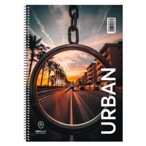 ΤΕΤΡΑΔΙΟ ΣΠΙΡΑΛ "URBAN 17x25/120ΣΕΛ-2 ΘΕΜΑΤΑ