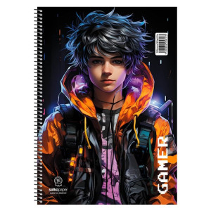 ΤΕΤΡΑΔΙΟ ΣΠΙΡΑΛ "GAMER" 17x25/240ΣΕΛ-4 ΘΕΜΑΤΑ